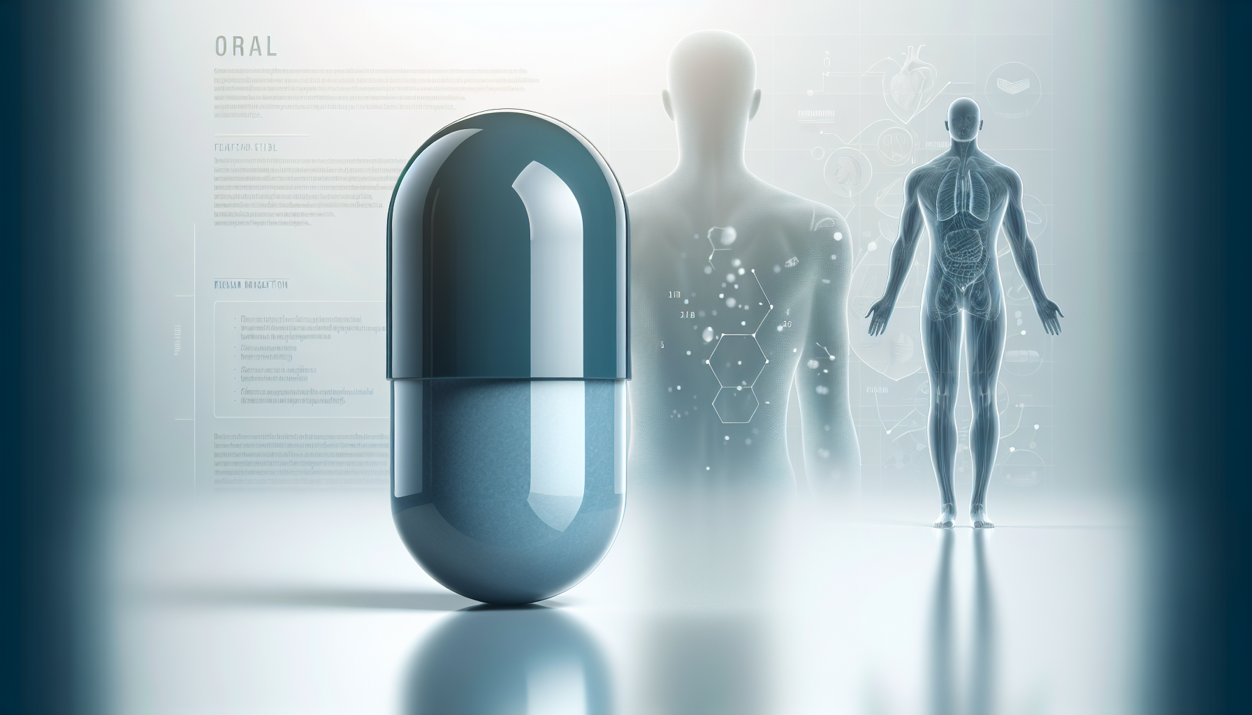 Illustration of oral antifungal medication