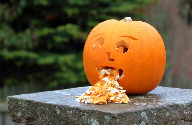 pumpkin, halloween, nausea
