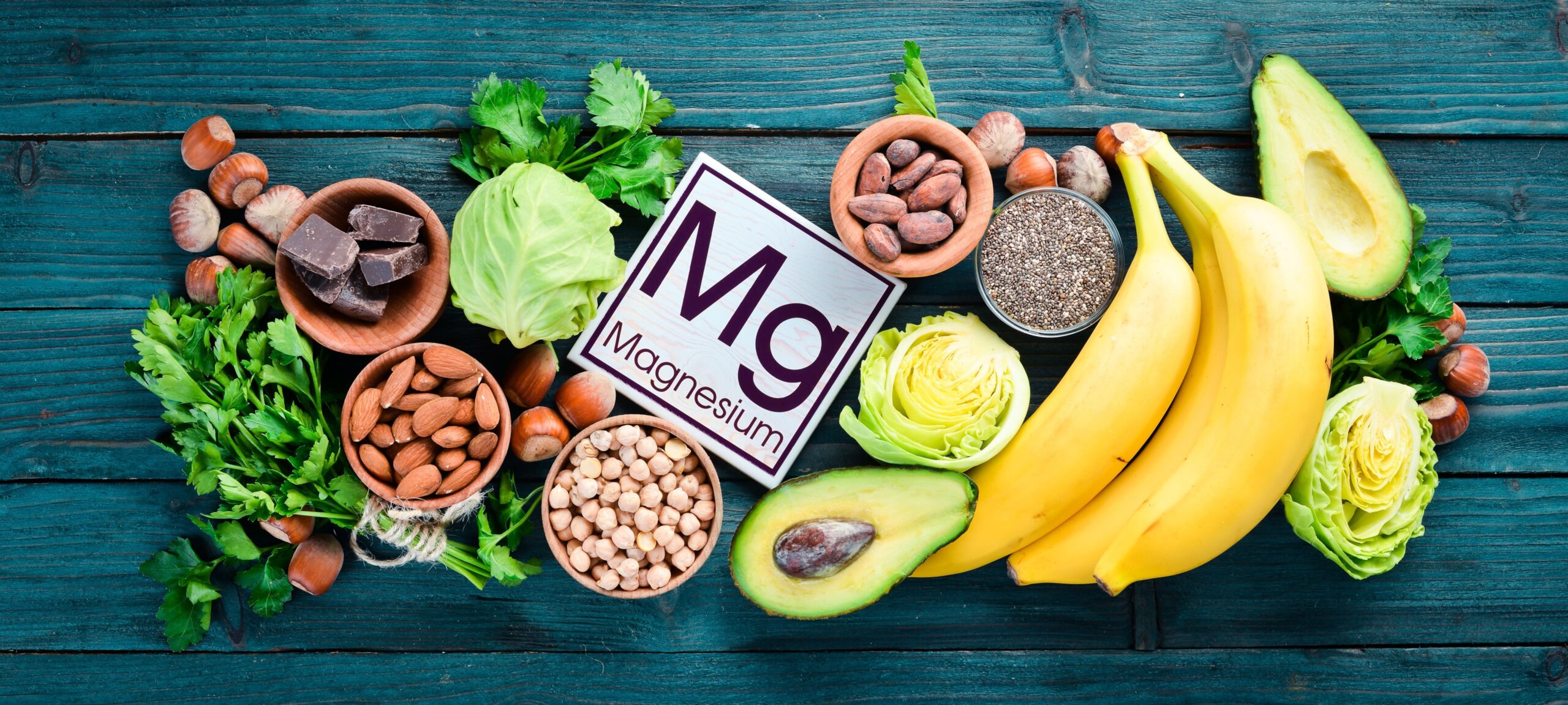 Illustration of high-magnesium foods