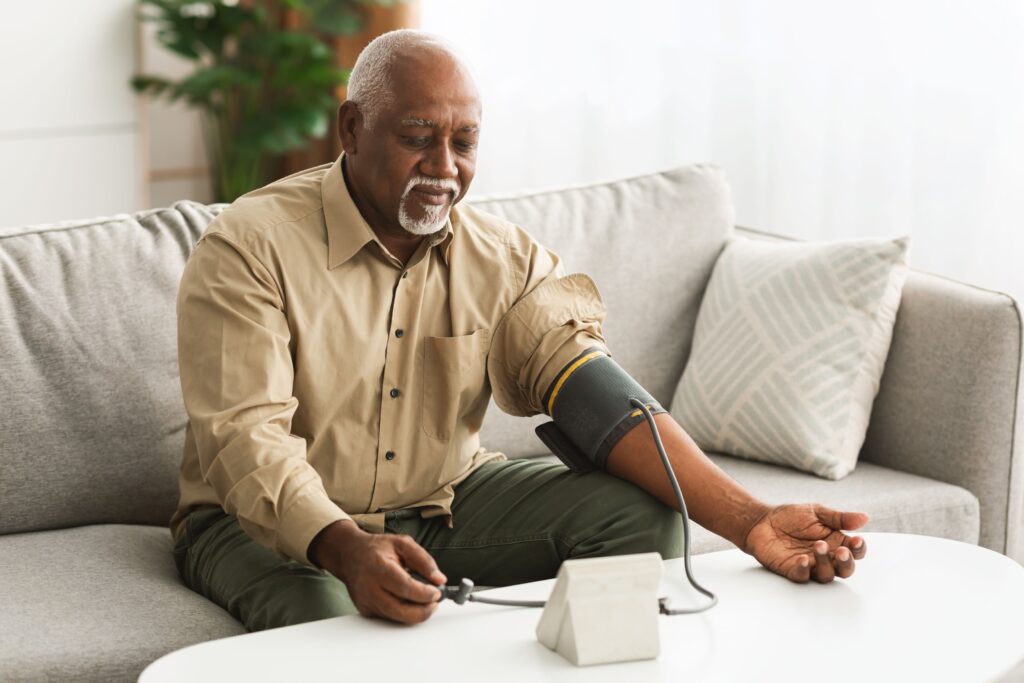 Illustration of blood pressure measurement