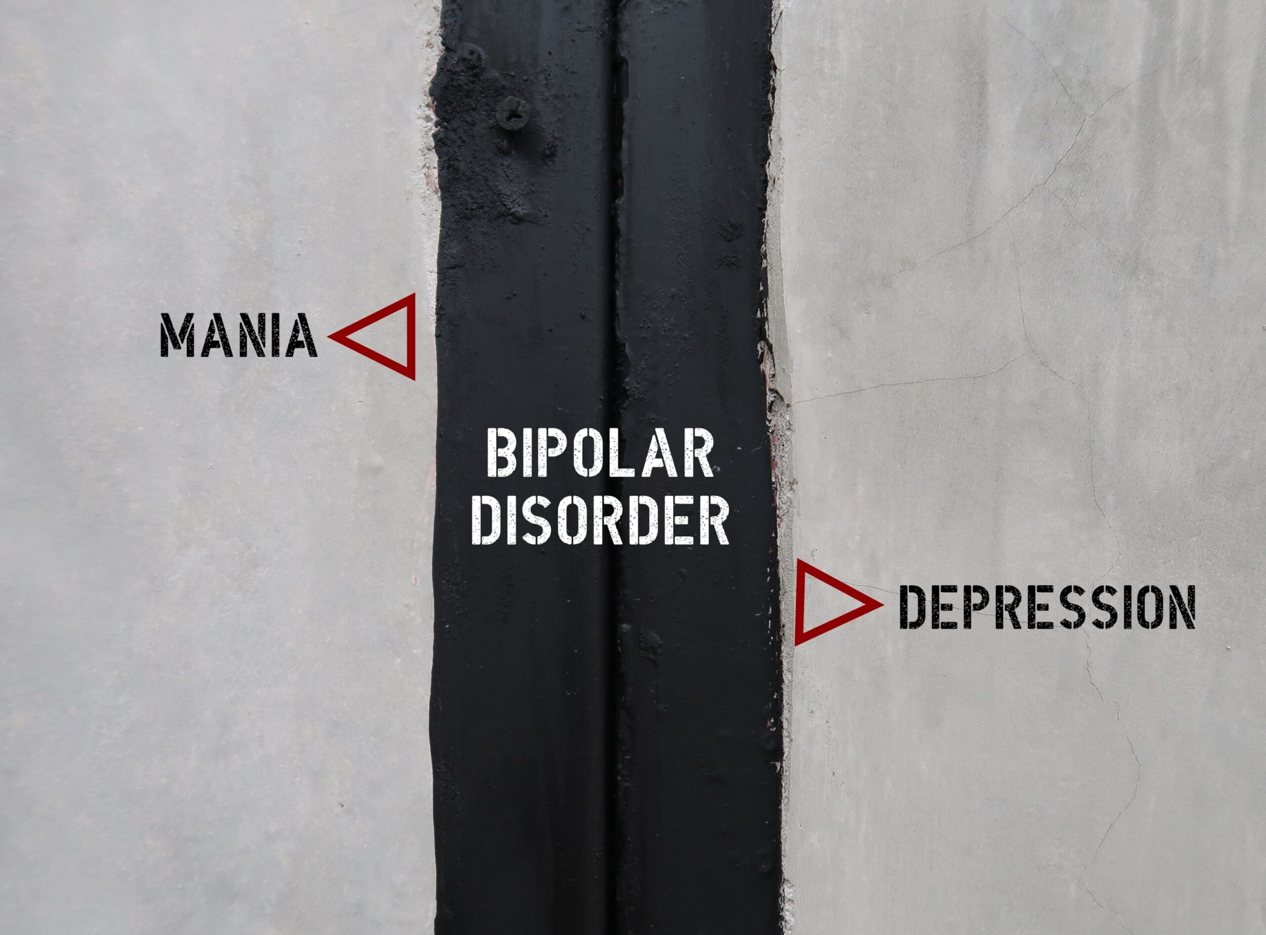 Representation of two major symptoms of bipolar disorder